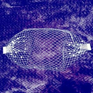 💕 Wedding face veil with lots of pearls.